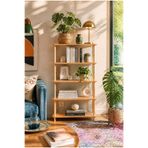 tridihome Dekoratif 5 Katlı Ahşap Kitaplık Çok Amaçlı Raf Ünitesi Salon Ofis Çocuk Odası