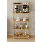 tridihome Modern Mutfak Rafı Kahve Köşesi Standı Çok Amaçlı 4 Katlı Organizer - Atlantik Çam