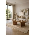 tridihome Modern Oval Orta Sehpa Minimal Ahşap Salon Sehpası Şık Tasarım - safir meşe-bal meşe