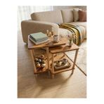 tridihome Modern Zigon Sehpa İkili Set Minimal Tasarım Yan Sehpa Dekoratif Ahşap