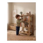 tridihome Montessori Çocuk Kitaplığı ve Oyuncak Rafı Vidasız Geçmeli Sistem 18mm MDF