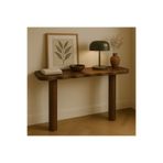 Trihome Modern Tasarım Masif Ahşap Dresuar – Doğal Çam, El Yapımı Konsol 110x30x85cm(yükseklik)