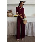 Triko Bluz Pantolon İkili Takım 10084-025