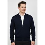 Triko Nehir Erkek Hakim Yaka Astarlı Triko Fermuarlı Mont BGL-ST04832 - Lacivert - XL