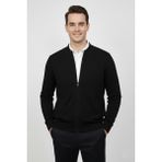 Triko Nehir Erkek Hakim Yaka Astarlı Triko Fermuarlı Mont BGL-ST04832 - Siyah - 2XL