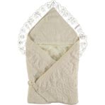 Triko Welsoft Kız Bebek Krem Kundak Battaniye STL6073 - 80