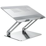 TriLine Alüminyum Alaşım Laptop Standı, 10-17 inç MacBook ve Dizüstü Bilgisayar için, Ayarlanabilir Yükseklik, Kaymaz Silikon Pedli, 6 kg Taşıma Kapasiteli, Katlanabilir Tasarım