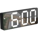 Triline Aynalı LED Dijital Masa Saati Termometre Alarm Takvimli/ADPT