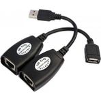 TriLine USB2.0 RJ45 Extender Uzatma Kablosu Cat5-Cat6 Uzatıcı
