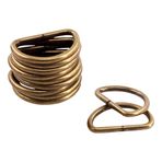 Trimming Shop-El Bag, dokuma Askı, Çanta, köpek tasmaları, Kemerler, DIY Projeleri, 25mm, Antik Pirinç, 10pcs Dükkanı Sigara Kaynaklı Metal D ring Bağlantı Elemanları Dayanıklı Buckles Kırpma