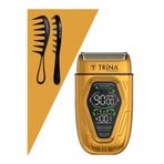 Trina 0014 Turuncu Sakal Sıfırlama Shaver Tıraş Makinası / Koz043 Tarak Hediyeli