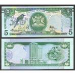 TRİNAND AND TOBAGO 5 DOLAR 2006, P#47c, ÇİL, ESKİ YABANCI KAĞIT PARA
