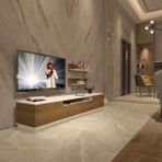 Trio 4s Mdf Tv Ünitesi Tv Sehpası - Beyaz - Pera - Beyaz - Pera