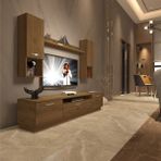 Trio 5da Mdf Tv Ünitesi Tv Sehpası - Naturel Pera