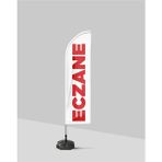 Trio Avm Eczane Yelken Bayrak + Direk + Duba - Set Halinde No:3 - 50 x 200 cm