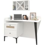 TRİO ÇALIŞMA MASASI (BEYAZ) (%100MDF) - G120XY75XD60