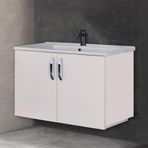Trio Modül Asmira 82 cm Beyaz Lavabolu Alt Dolap