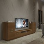 Trio On2 Mdf Tv Ünitesi Tv Sehpası - Naturel Ceviz