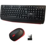 Trio RKM300 Kablosuz Klavye Mouse Set - Kırmızı - Siyah