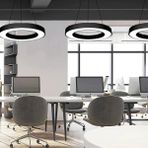 Triolux TRA2014-60-100 Eco Ø100 cm LED Avize Sarkıt Zeven - Işık Rengi 6500K Soğuk Beyaz