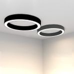 Triolux TRA2033-36-80 Eco Ø80 cm LED Avize Plafonyer Tıen - Işık Rengi 3000K Sıcak Beyaz - Antrasit