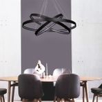Triolux TRA30001 Eco Ø75 cm LED Avize Sarkıt Larga - Işık Rengi 3000K Sıcak Beyaz - Siyah