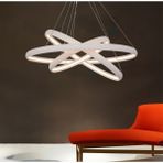 Triolux TRA30005 Eco Ø75 cm LED Avize Sarkıt Vısgraat - Işık Rengi 4000K Doğal Beyaz - Siyah