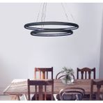Triolux TRA30005A Eco Ø60 cm LED Avize Sarkıt Vısgraat - Işık Rengi 3000K Sıcak Beyaz - Antrasit