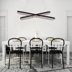 Triolux TRA30022 Eco 110*25 cm LED Avize Sarkıt Ovalköşe Larga - Işık Rengi 4000K Doğal Beyaz - Siyah