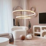 Triolux TRA30052 Eco Ø60 cm LED Avize Sarkıt Saturn - Işık Rengi 3000K Sıcak Beyaz - Antrasit