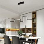 Triolux TRA30077 Eco 120 cm LED Avize Sarkıt Pulse - Işık Rengi 6500K Soğuk Beyaz - Siyah