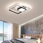 Triolux TRA32001 Eco 80*58 cm LED Avize Plafonyer Kare DRUM2BELT - Işık Rengi 3000K Sıcak Beyaz - Antrasit