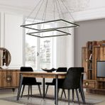 Triolux TRA32010 Eco 110*25 cm LED Avize Sarkıt Iki4gen - Işık Rengi 3000K Sıcak Beyaz - Siyah