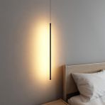 Triolux TRA32021 Eco 80 cm LED Avize Sarkıt Mını Rod - Işık Rengi 6500K Soğuk Beyaz - Siyah