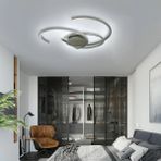 Triolux TRA32029 Eco Ø70 cm LED Avize Plafonyer Propeller - Işık Rengi 6500K Soğuk Beyaz - Siyah