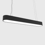 Triolux TRA34101 Eco 40*16 cm LED Avize Sarkıt Elips 7drum - Işık Rengi 4000K Doğal Beyaz - Siyah