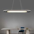 Triolux TRA34203S Eco 120*18 cm LED Avize Sarkıt Long Drumbelt - Işık Rengi 3000K Sıcak Beyaz - Siyah