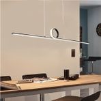 Triolux TRA36002 Eco 120 cm LED Avize Sarkıt Döndü - Işık Rengi 4000K Doğal Beyaz - Siyah