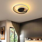 Triolux TRA36502 Eco Ø60 cm LED Avize Plafonyer Çiftsalto - Işık Rengi 3000K Sıcak Beyaz - Siyah