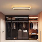 Triolux TRA54111 Eco 120*16 cm LED Avize Plafonyer Basıs - Işık Rengi 3000K Sıcak Beyaz - Antrasit