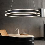 Triolux TRA61901 Eco Ø60 cm LED Avize Sarkıt Neptun - Işık Rengi 6500K Soğuk Beyaz - Siyah