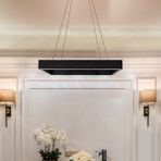 Triolux TRA62001 Eco 60X60 cm LED Avize Sarkıt Akad - Işık Rengi 3000K Sıcak Beyaz - Siyah