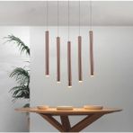 Triolux TRA83000L Eco 5*ø25 mm LED Avize Sarkıt Long Tubo - Işık Rengi 4000K Doğal Beyaz - Antrasit