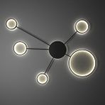 Triolux TRA83019 Eco 130*100 cm LED Avize Plafonyer Planets - Işık Rengi 6500K Soğuk Beyaz - Antrasit