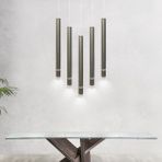 Triolux TRA83055L Eco 5*ø40 mm LED Avize Sarkıt Long Grandetubo2 - Işık Rengi 6500K Soğuk Beyaz - Siyah