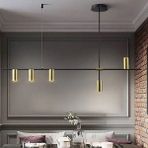 Triolux TRM84006 120 cm LED Avize Sarkıt GU10 - Işık Rengi 6500K Soğuk Beyaz - Siyah