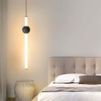 Triolux TRV83071P Pro 75 cm LED Avize Sarkıt Queen - Işık Rengi 6500K Soğuk Beyaz - Siyah