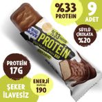 TrioMove Çikolata Kaplamalı Protein Bar - Muz ve Sütlü Çikolatalı, %33 Protein, 50 G x 9 Adet - 1 Adet