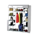 Trioport Çelik Profilli Çift Yandan Raflı Bez Dolap - Gri