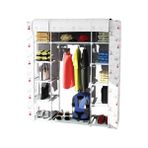 Trioport Çelik Profilli Çift Yandan Raflı Bez Dolap - Tema İstanbul